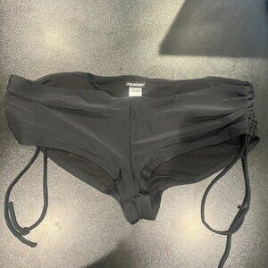 Joe Boxer XL Two Piece Bathing Suit Bikini Bottoms Black Womens